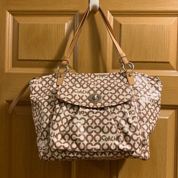 Coated canvas Coach purse - Picture 2 of 10